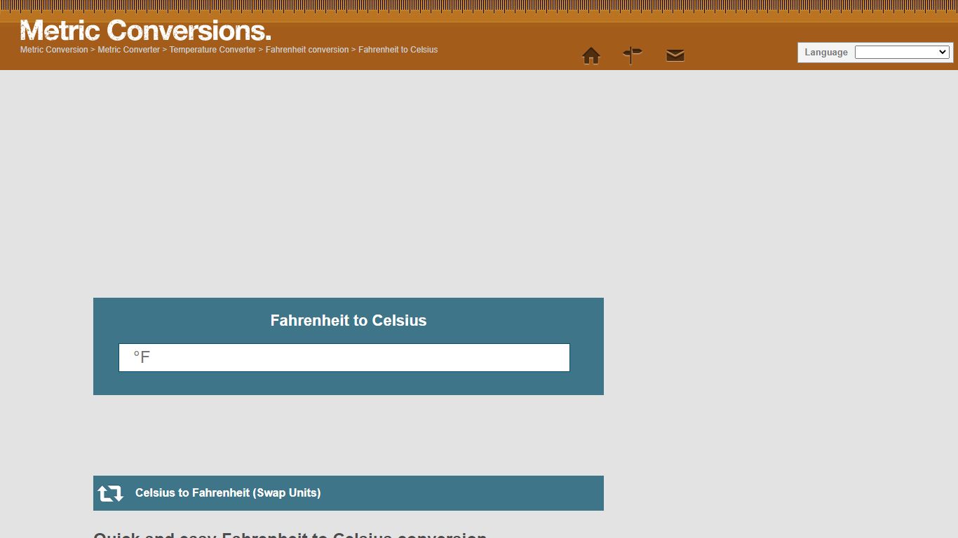 Fahrenheit to Celsius - ºF to ºC conversion